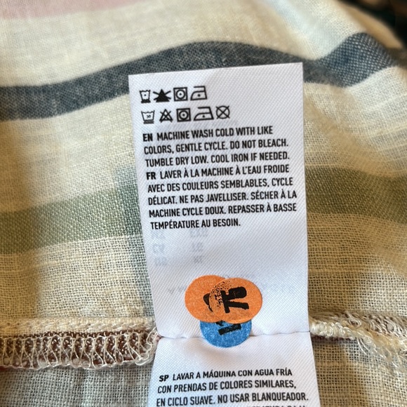 American Eagle Striped Linen Button Down - Picture 6 of 6